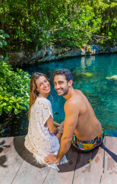 Cenote Cristalino sandos Caracol