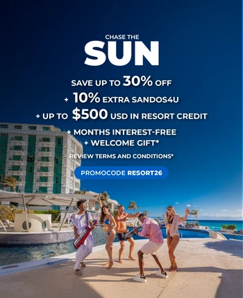CHASE THE SUN TO SANDOS CANCUN